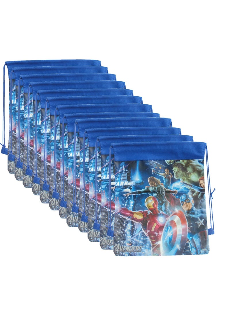 Asera 12 Pcs Avengers Dori Bag Haversack Bag Gift Bags for Birthday Return Gifts for Kids Blue