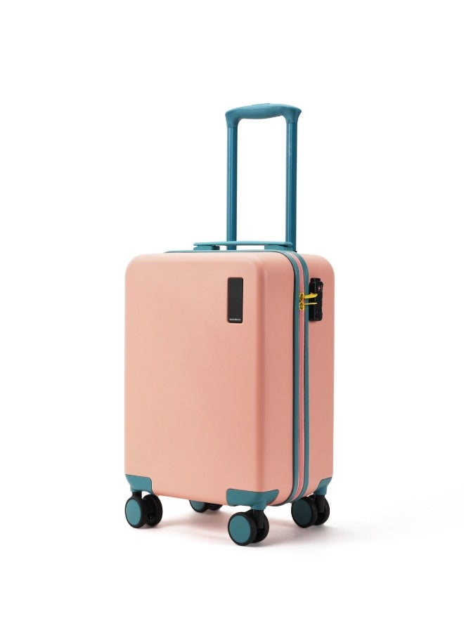 MOKOBARA The Moko Blocks Unbreakable Polycarbonate Extra Light Weight Kids Luggage | Hard Trolley Suitcase for Kids (38 cms (7;12 Years), Cotton Candy)
