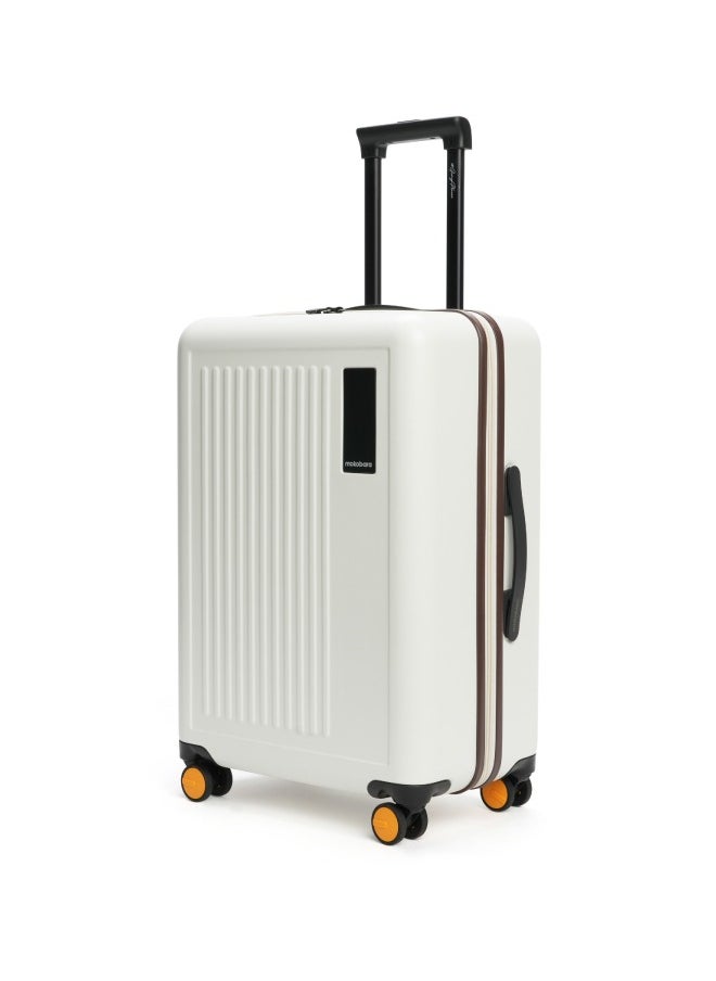 MOKOBARA The Transit Luggage Poly-Carbonate Hard Sided 8 Silent Ninja Wheels for Travelling (Still Loading Brownray, Cabin)