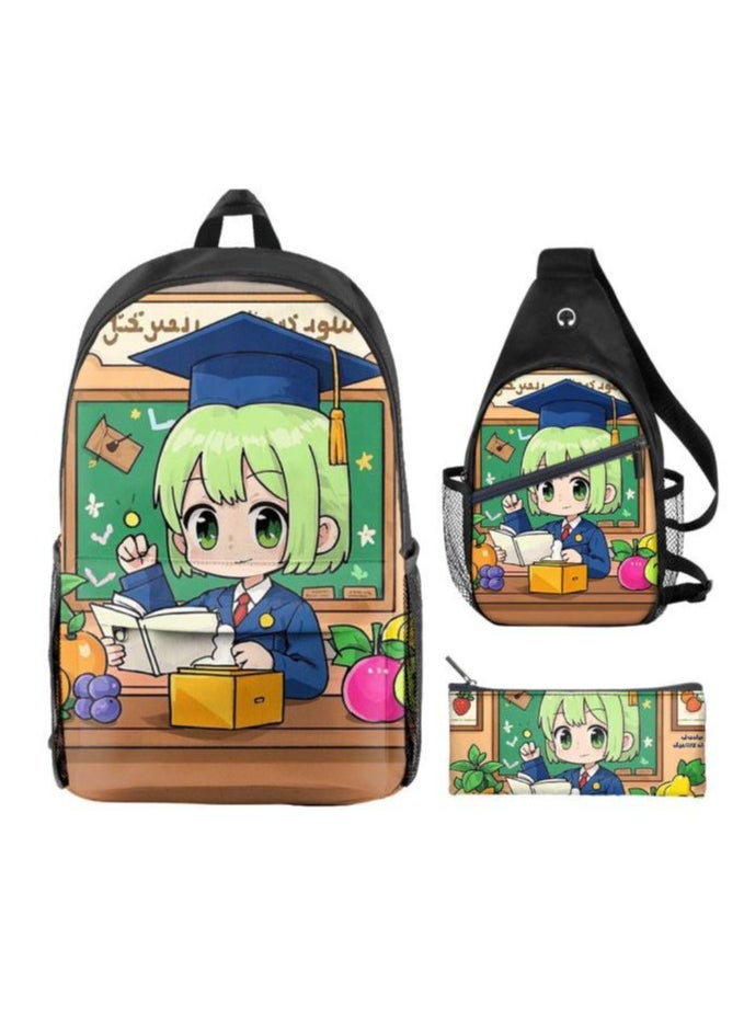 Universal cartoon new three-piece schoolbag - 826