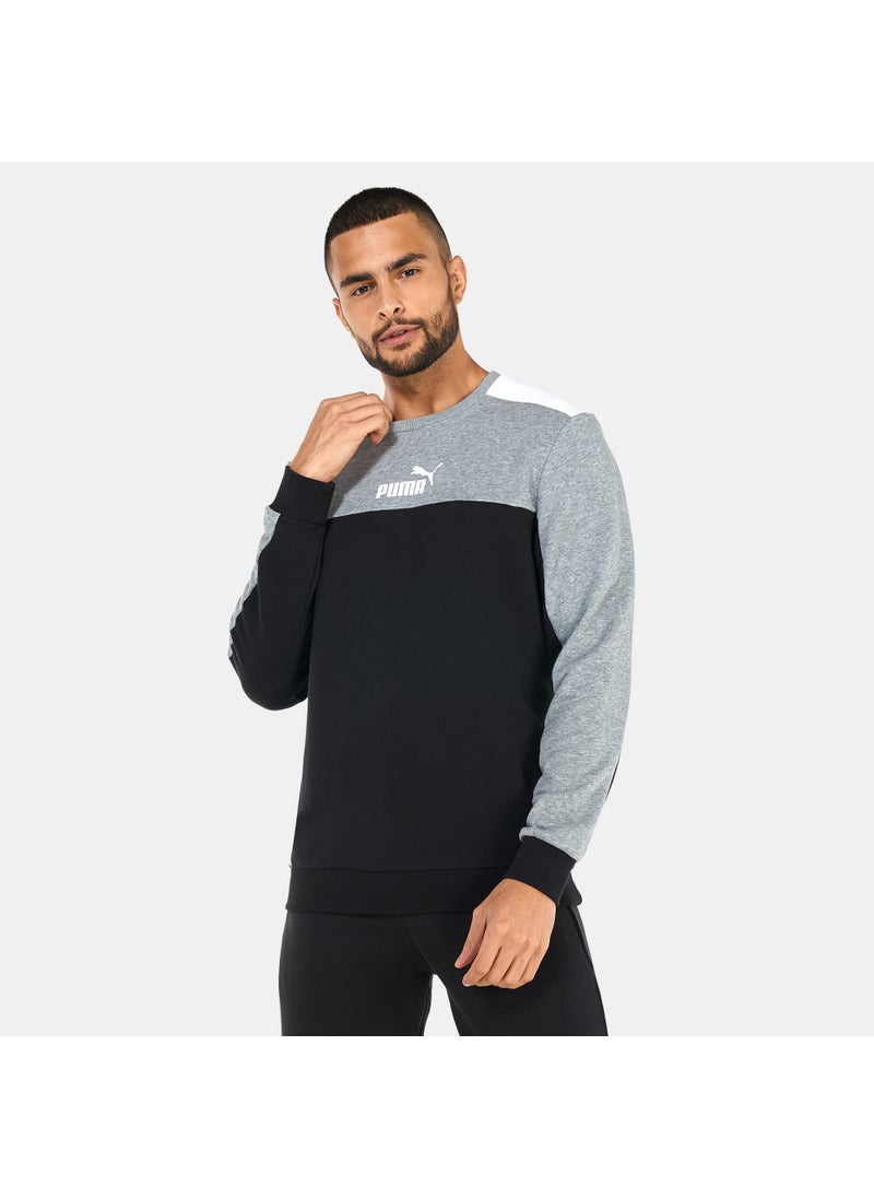 Men's Essentials+ Block Crew Neck Sweatshirt