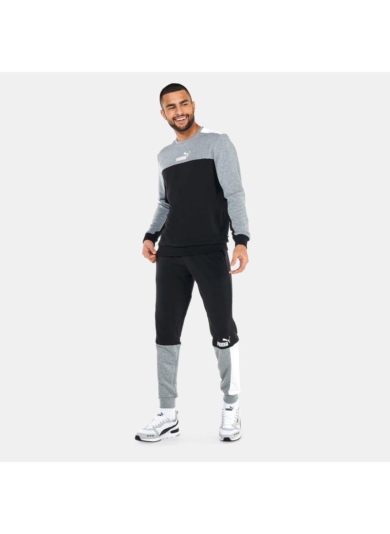 Men's Essentials+ Block Crew Neck Sweatshirt