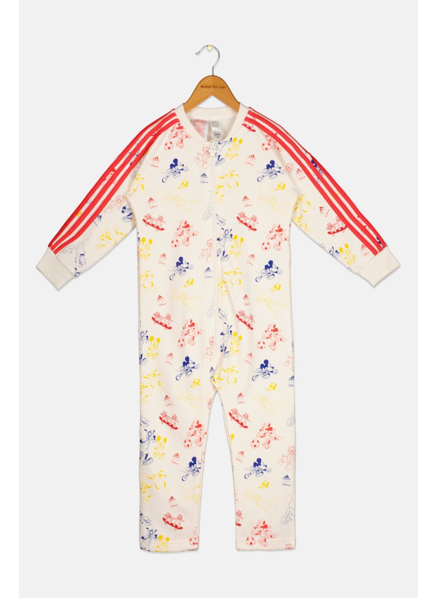 Adidas x Disney Toddlers Boy Long Sleeve Brand Logo Ramper, Multicolor