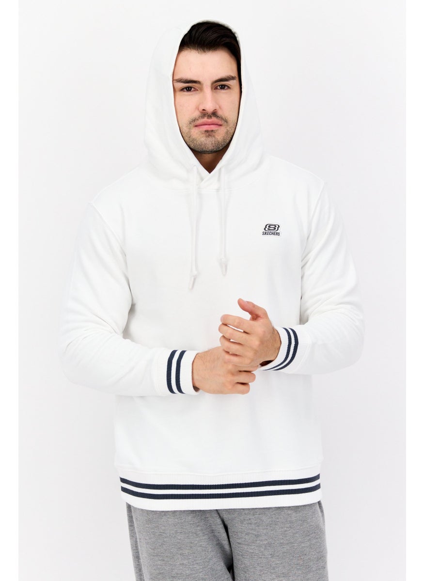 Men Sportswear Fit Long Sleeve Outdoor Sweatshirt, White