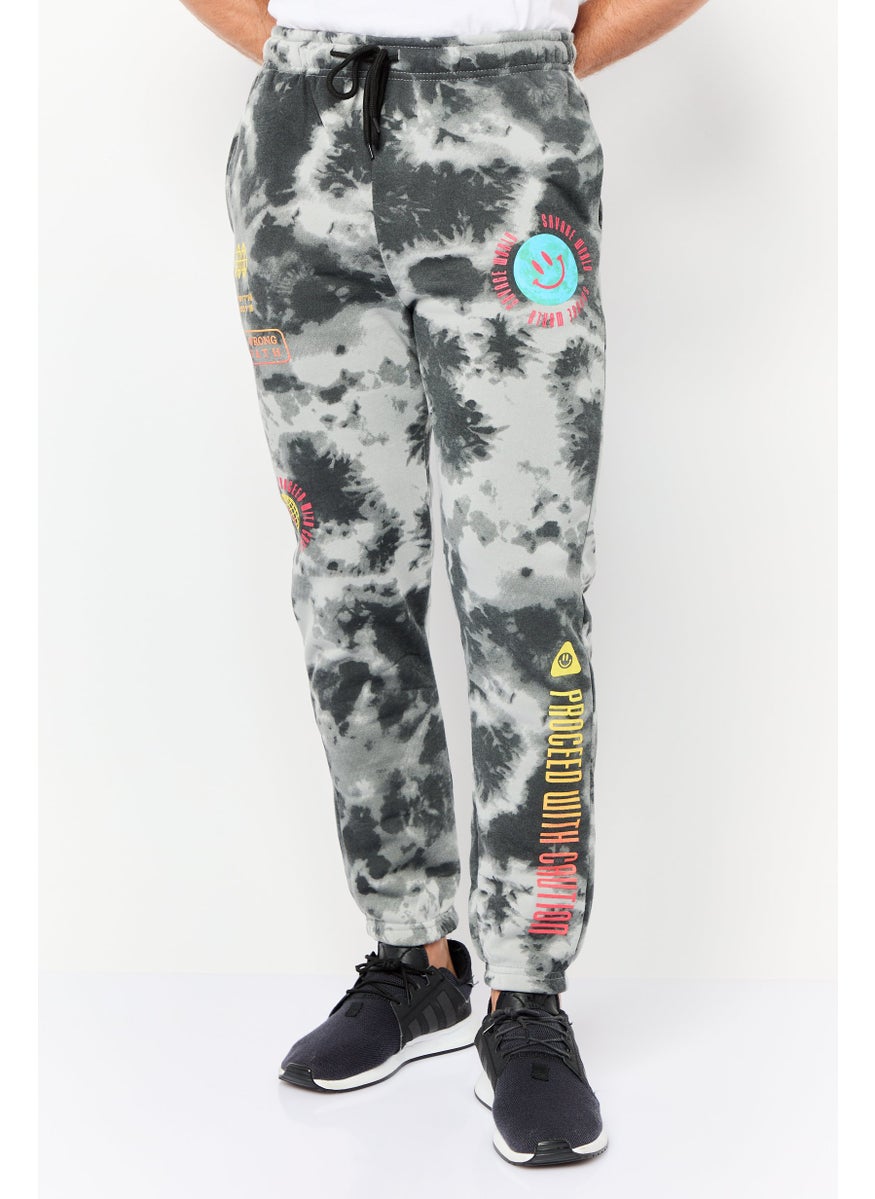 Men Regular Fit Tie Dye Sweatpants, Multicolor