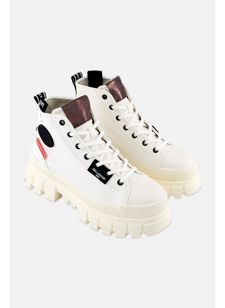 Women Medium Revolt Hi Tx Lace Up Ankle Boots, White