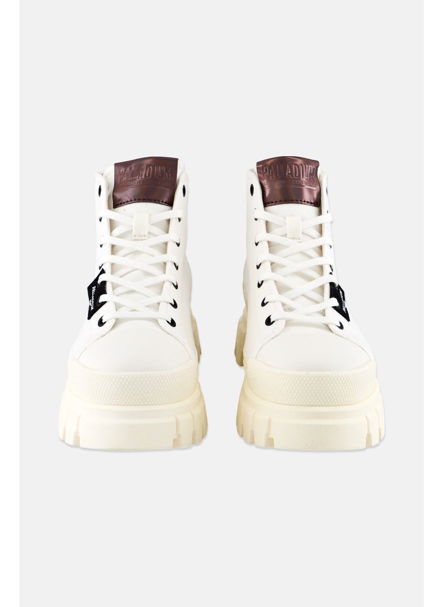 Women Medium Revolt Hi Tx Lace Up Ankle Boots, White
