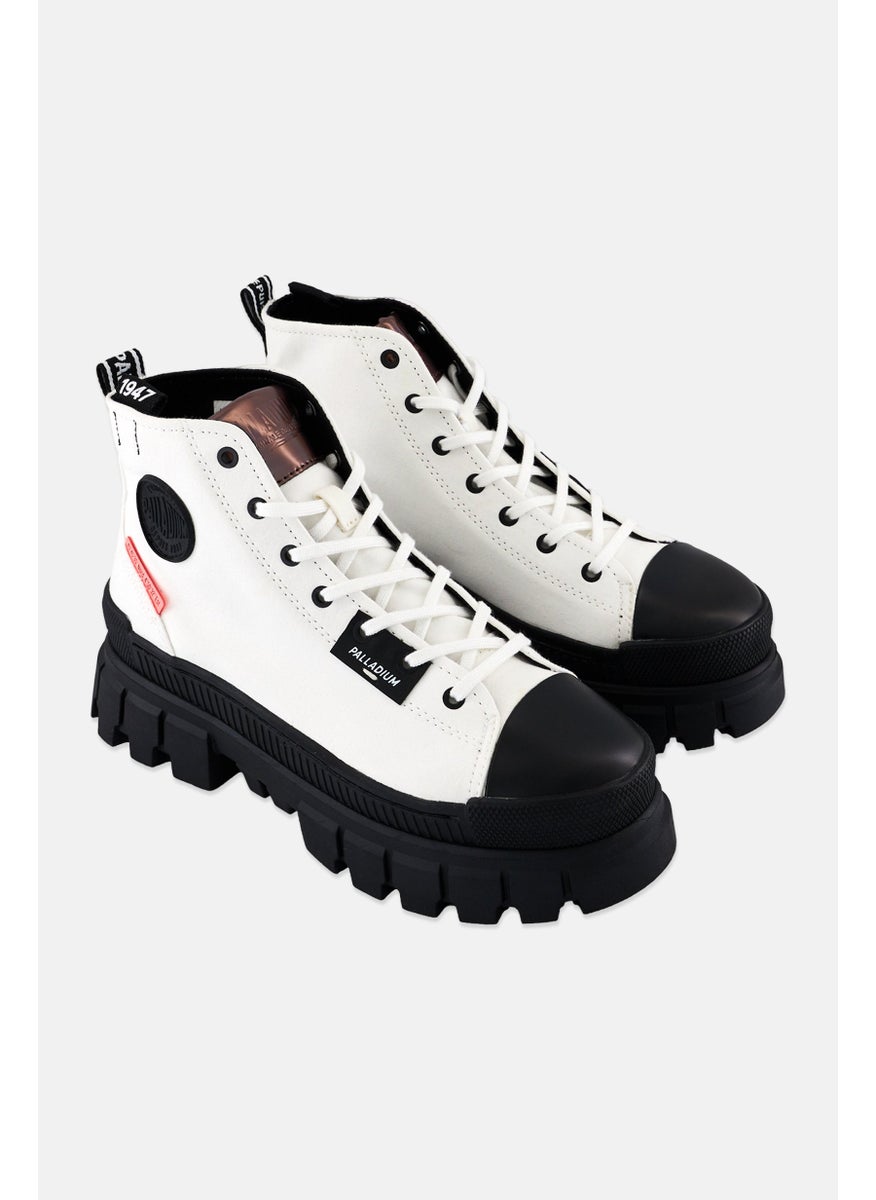 Women Revolt Hi Tx Lace Up Ankle Boots, White