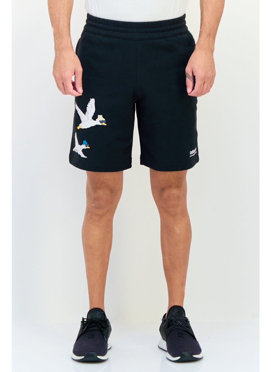 Men Sportswear Fit Outdoor Shorts, Black