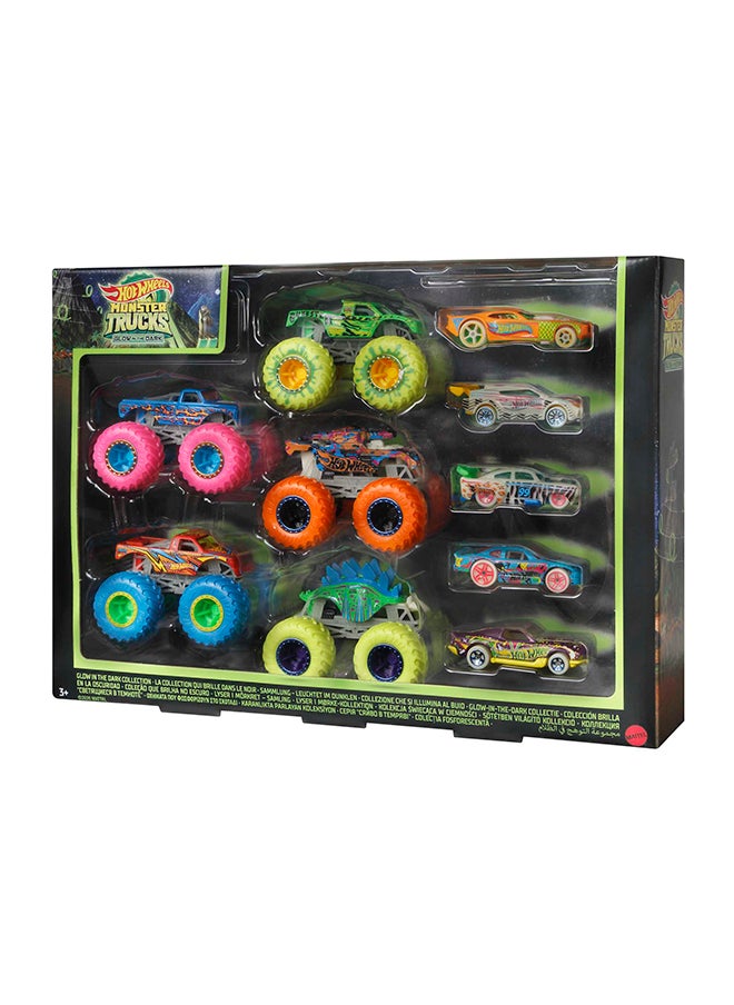 Monster Trucks, Die-Cast Glow-in-the-Dark 1:64 Scale Toy Truck (Styles May Vary)
