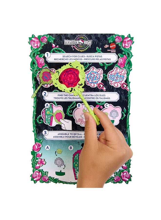 Garden Mysteries Venus McFlytrap with Reveal Closet & 19+ Tea Party Surprises like Clothes, Skulltimate Secrets Doll & Accessories Set