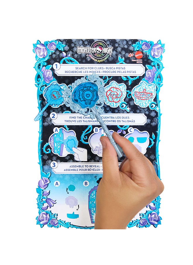 Garden Mysteries Twyla with Reveal Closet & 19+ Tea Party Surprises like Clothes, Skulltimate Secrets Doll & Accessories Set