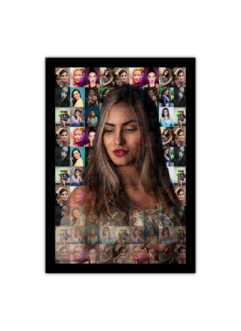 PERSONALIZED WORLD Customize Mosaic Photo Frame with Mosaic Photo 50 Photos