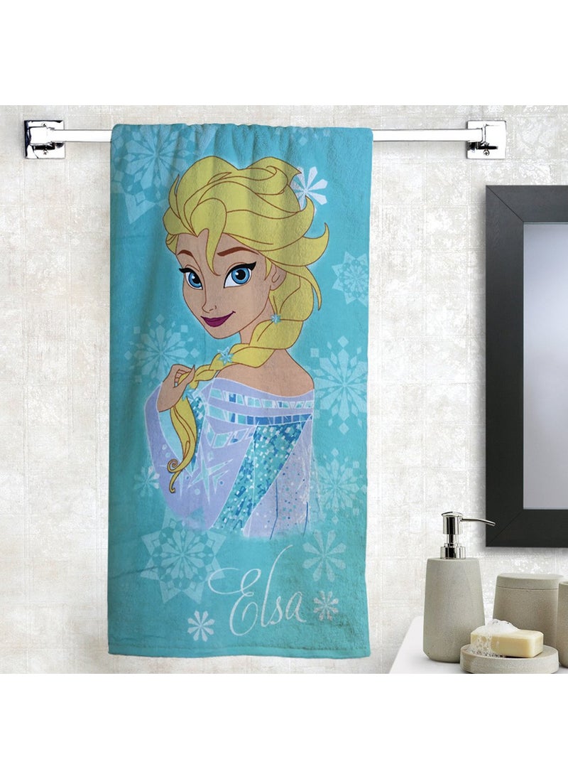 Athom Trendz Living Disney Elsa 350 GSM 100 Cotton Kids Bath Towel 60x120 cm