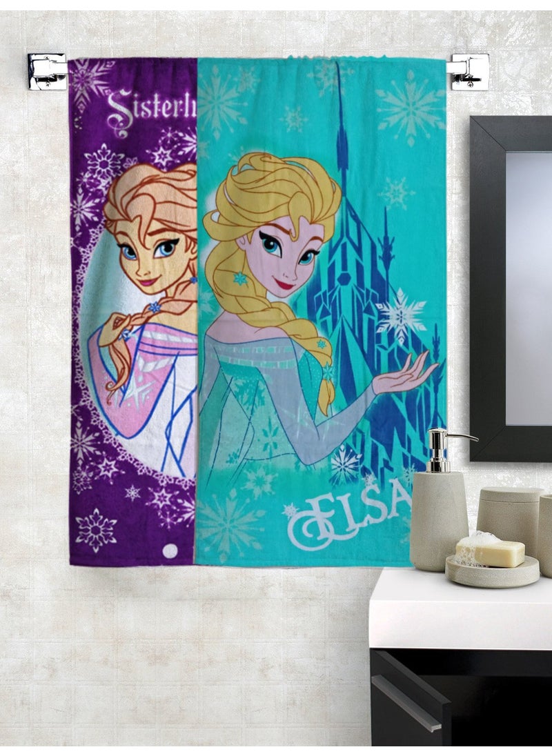 Athom Living Disney Frozen Premium 100 Cotton Kids Bath Towel 350 GSM 60x120 cm Pack of 2