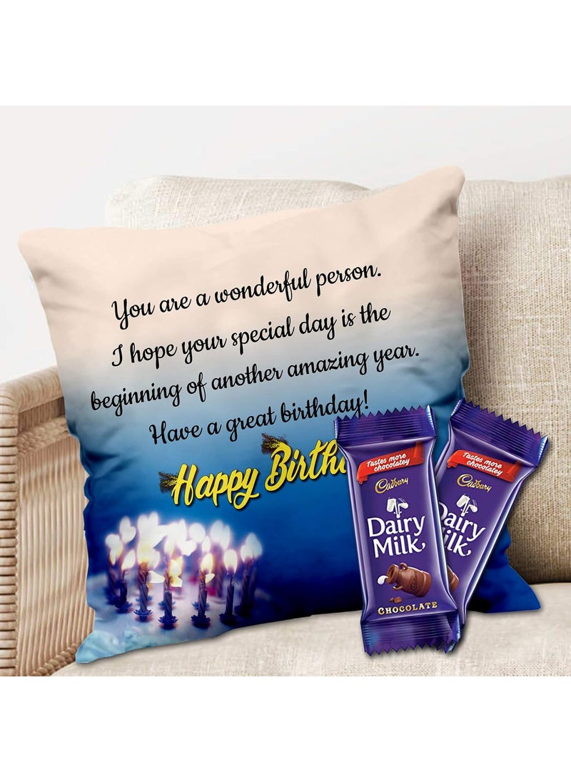 Midiron Birthday Gifts Printed Cushion 16 16 in Gift for Sister Brother Wife Husband Friend Mother Father IZ2038