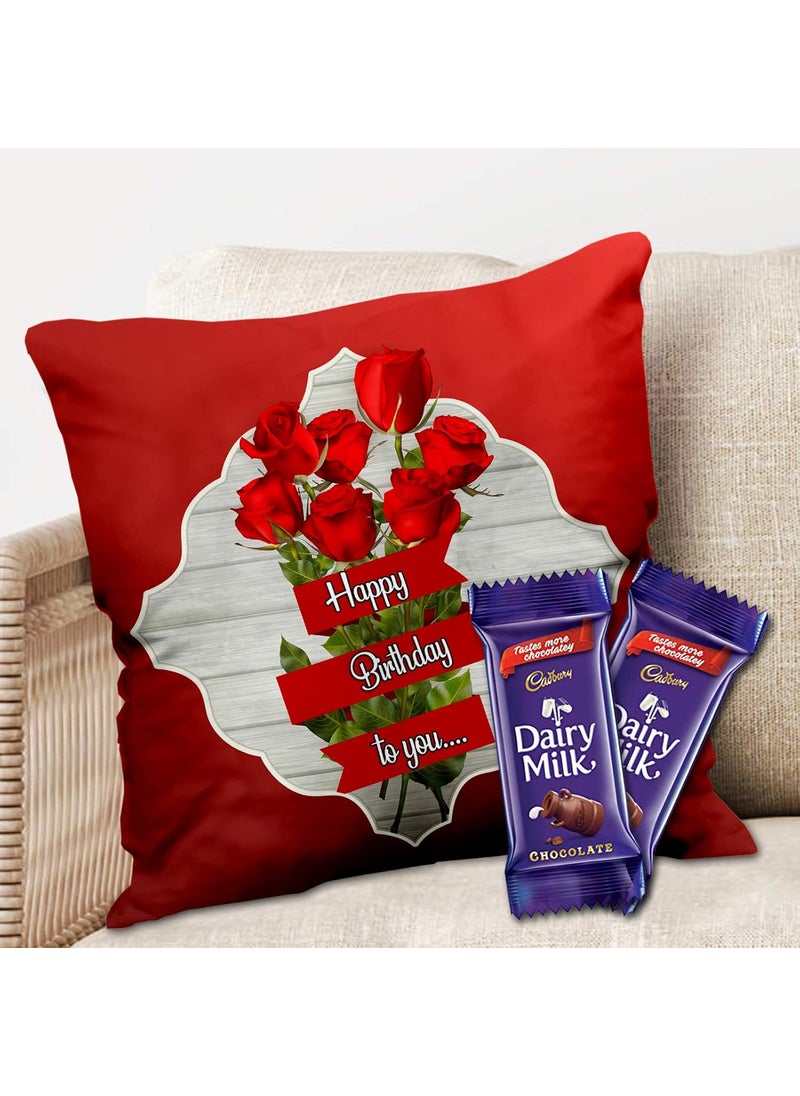 Midiron Birthday Gifts Printed Cushion 16 16 in Gift for Sister Brother Wife Husband Friend Mother Father IZ2027