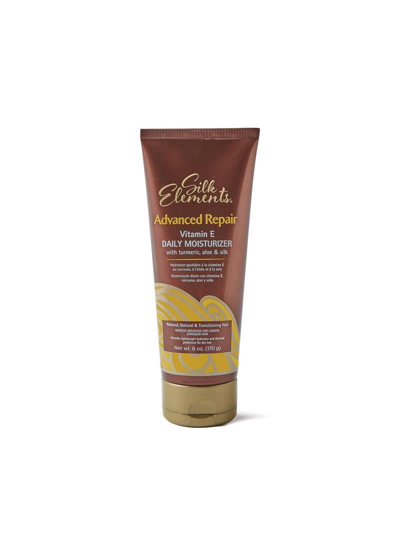 Silk Elements Advanced Repair Daily Moisturizer Vitamin E Tumeric Silk Strengthening