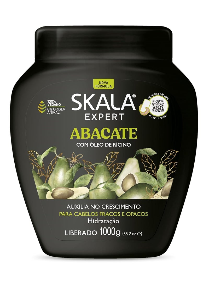 SKALA Avocado Hair Cream Hair Treatment Conditioning 1000g  Imported from Brazil