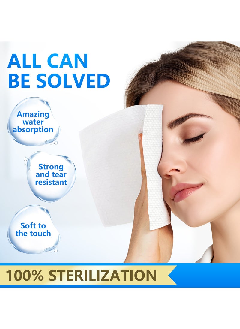 CA  10 packs of 600 counts， disposable face towels, Soft Washcloths for Facial Cleansing， skin care facial cleansing towel, Water-Absorbing, makeup removal, face washing (Thickened)