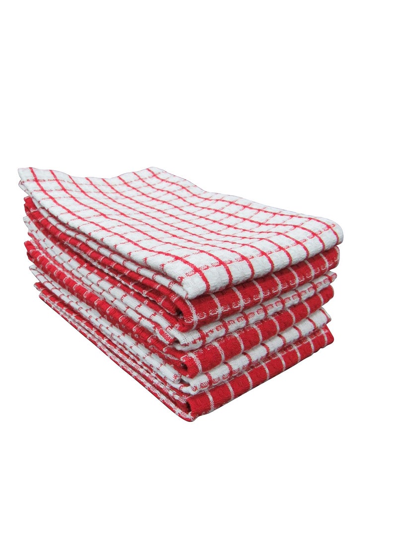 PIXELHOME Kitchen Cleaning Towel Premium Cotton Multi Purpose Waffle Towel Pack of 6