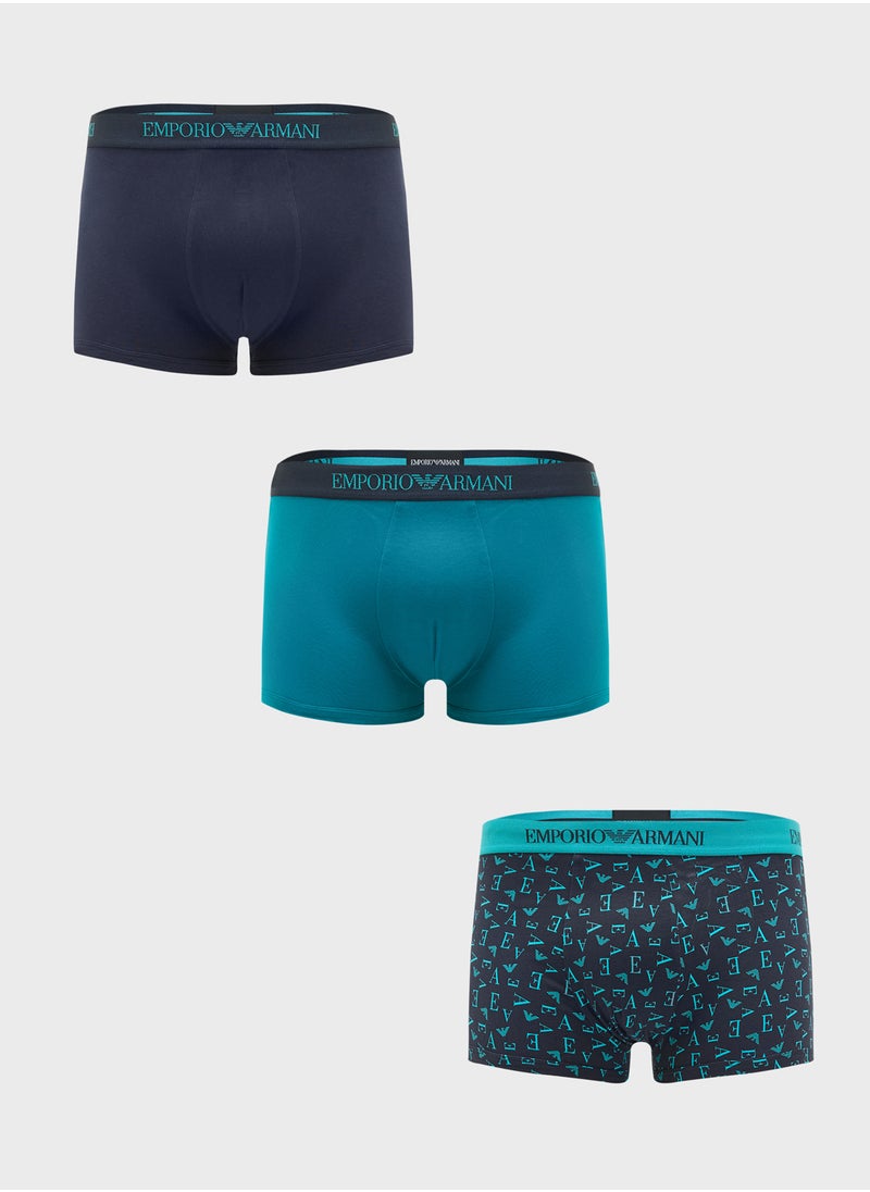 3 Pack Logo Band Boxers