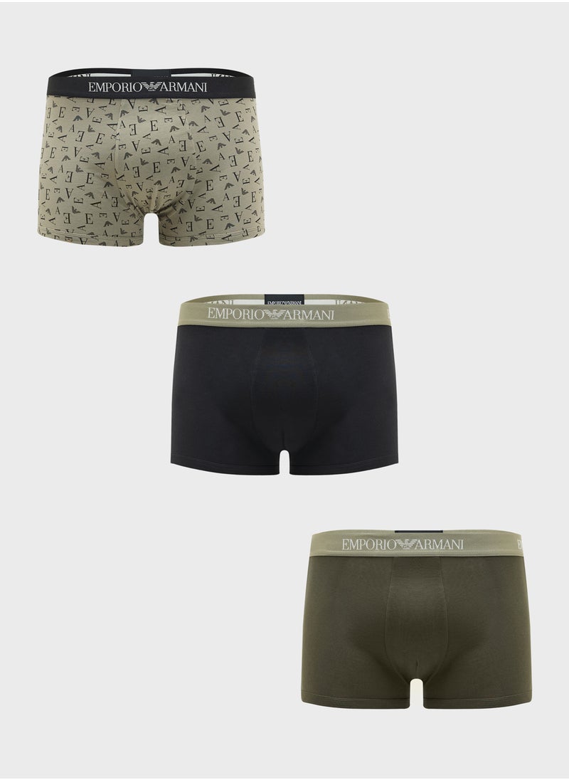 3 Pack Logo Band Boxers