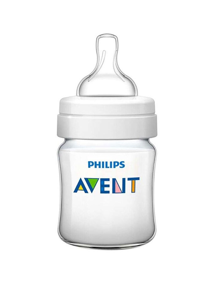 Classic Plus Feeding Bottle, 125ml, Clear