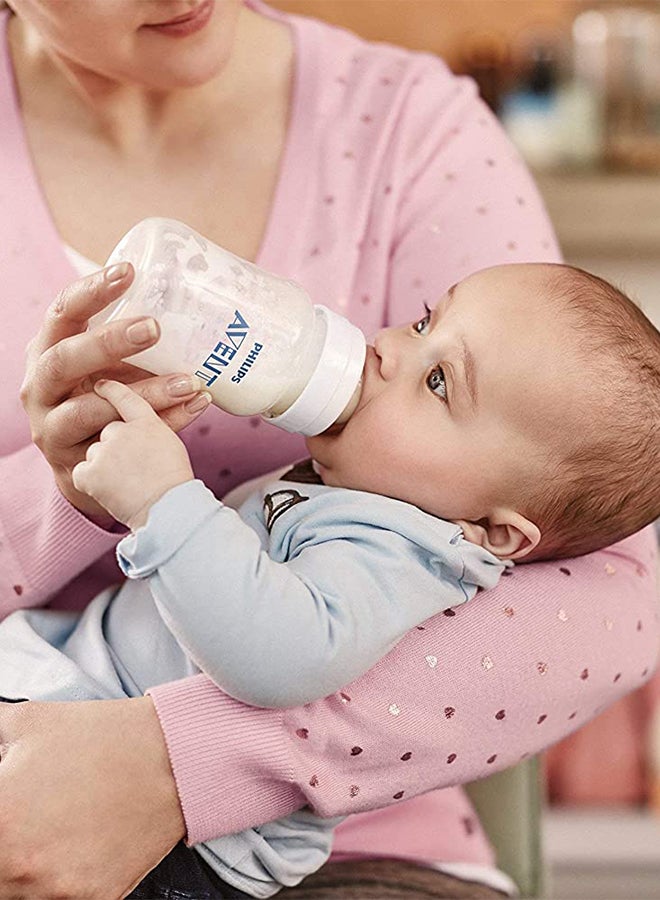 Classic Plus Feeding Bottle, 125ml, Clear