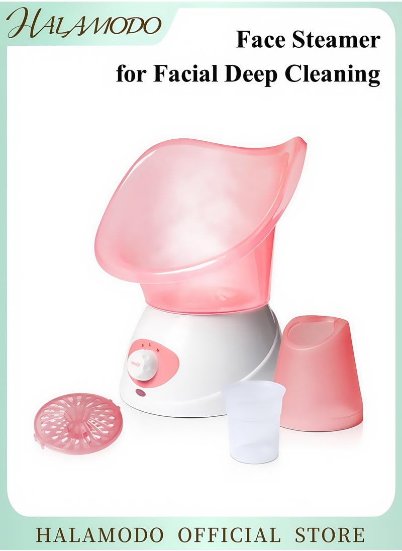 Facial Steamer for Face Nano Ionic Face Steamer for Facial Deep Cleaning Hot Mist Face Humidifier Set for Women Men Moisturizing Cleansing Pores with Blackhead Remover Kit