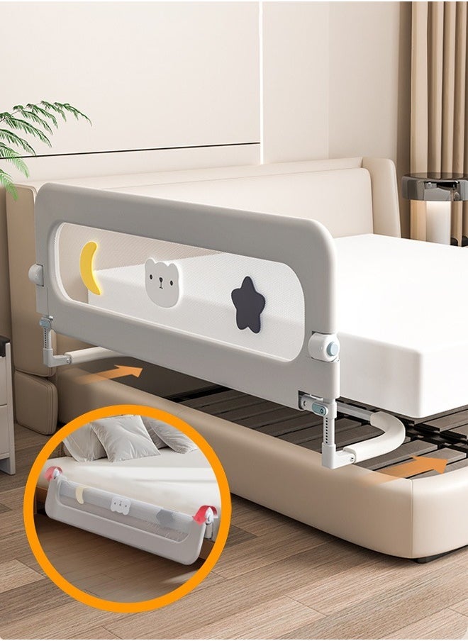 Baby Bed Rails Guard for Toddlers, Baby's Bedrail Kids Safety Beds Fence 150cm Extra Length（1 PCS For 1 Side）