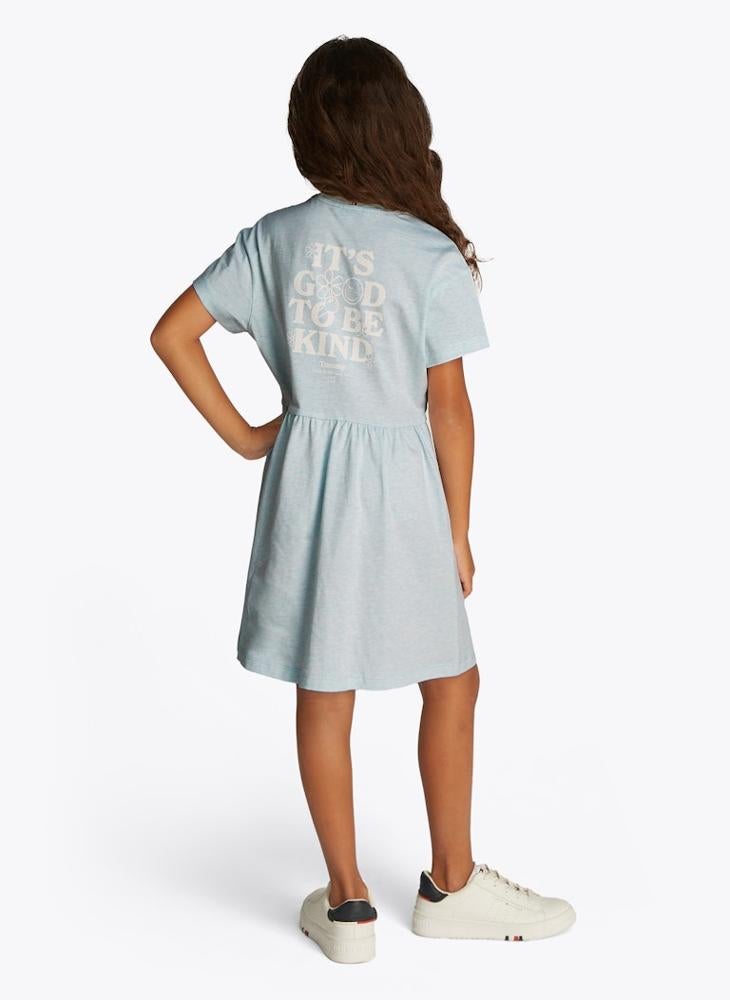 Short-Sleeve Knit Dress
