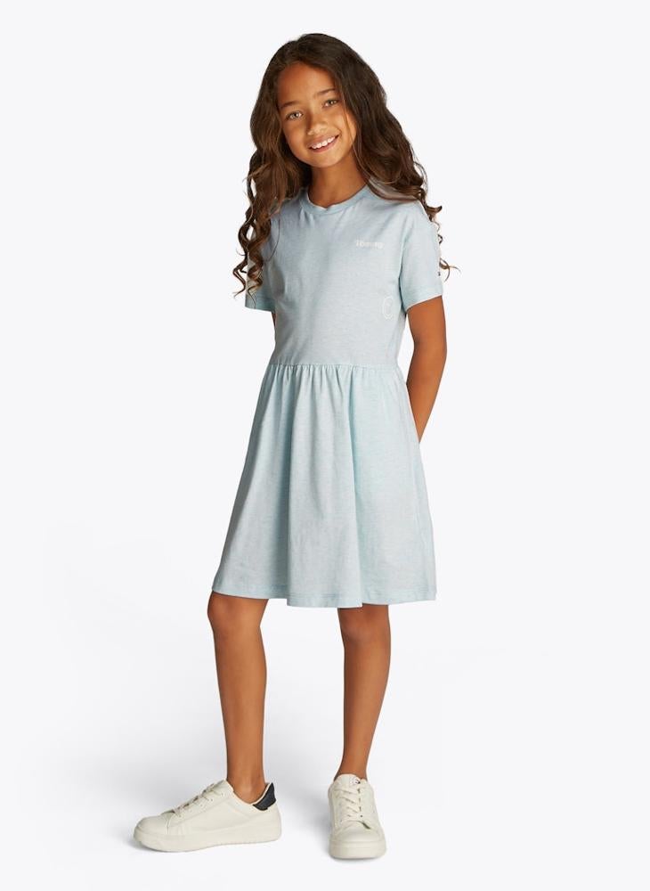 Short-Sleeve Knit Dress