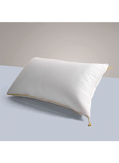 SleepyCat Microfiber Cloud Pillow with Adjustable Zipper Set of 2 Standard Size 27x18 Inches White