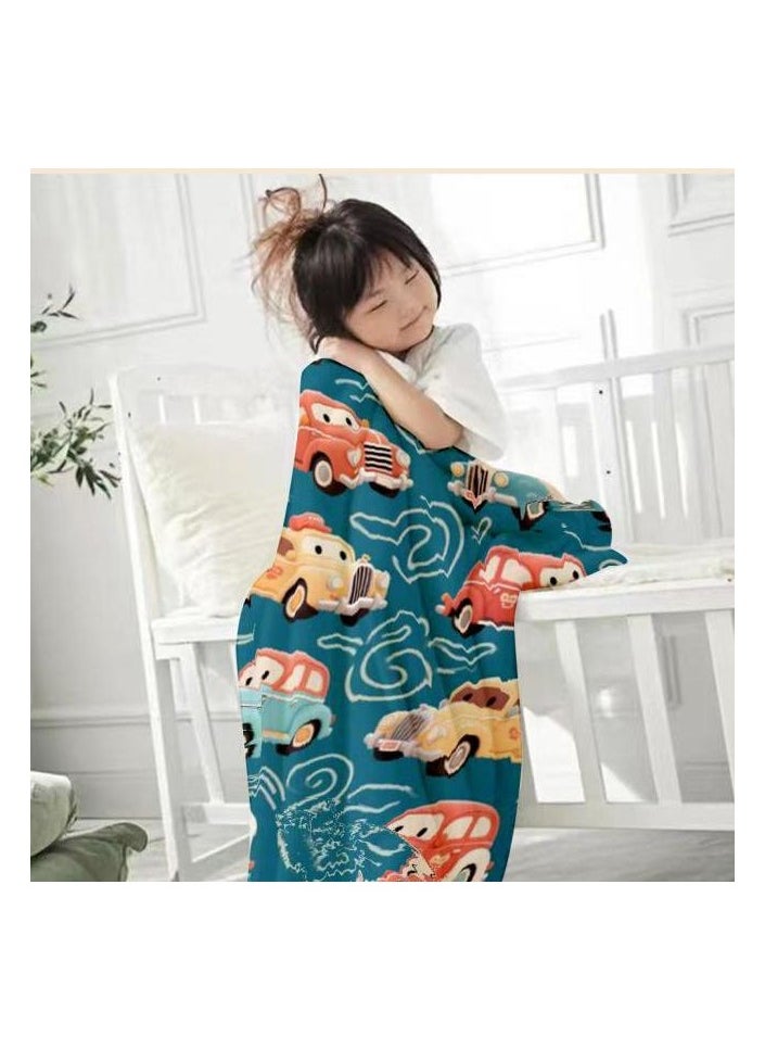 Children's or student cartoon flannel thin blanket (warm and comfortable, suitable for sleep, games) 100cm*150cm - 290
