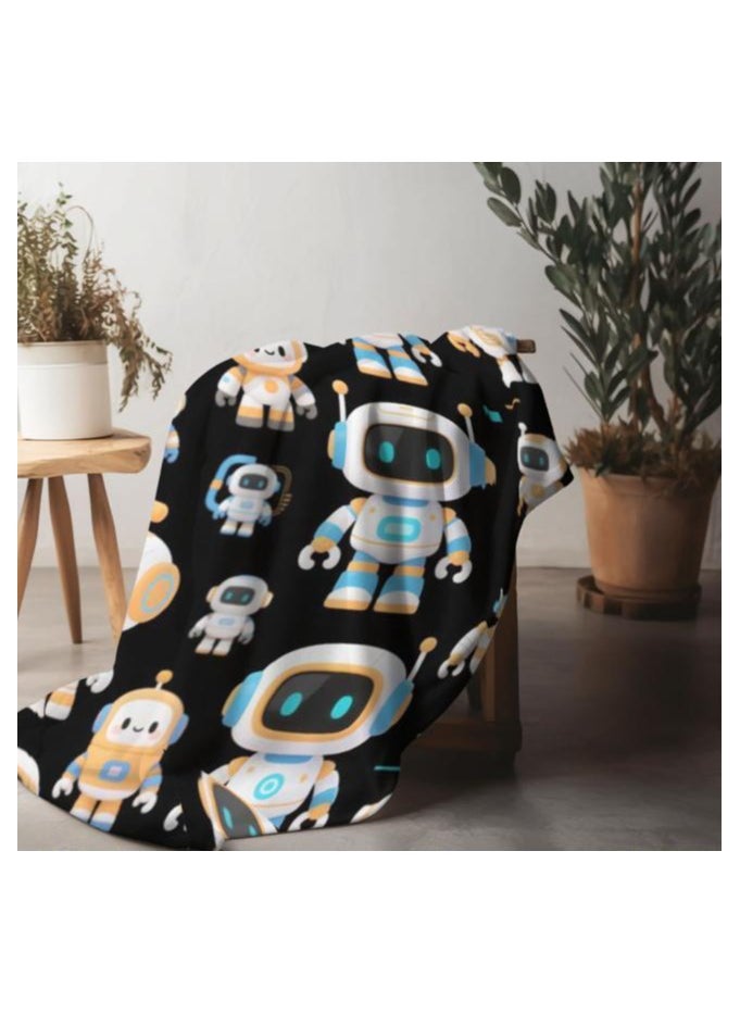 Children's or student cartoon flannel thin blanket (warm and comfortable, suitable for sleep, games) 100cm*150cm