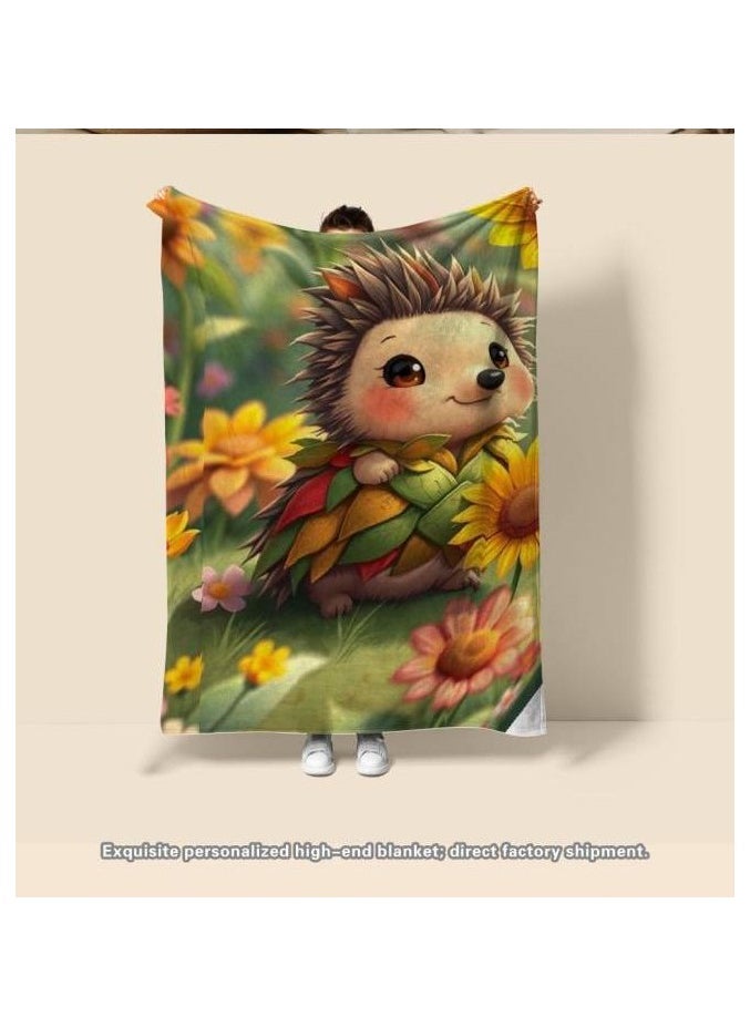 Children's or student cartoon flannel thin blanket (warm and comfortable, suitable for sleep, games) 100cm*150cm - 401