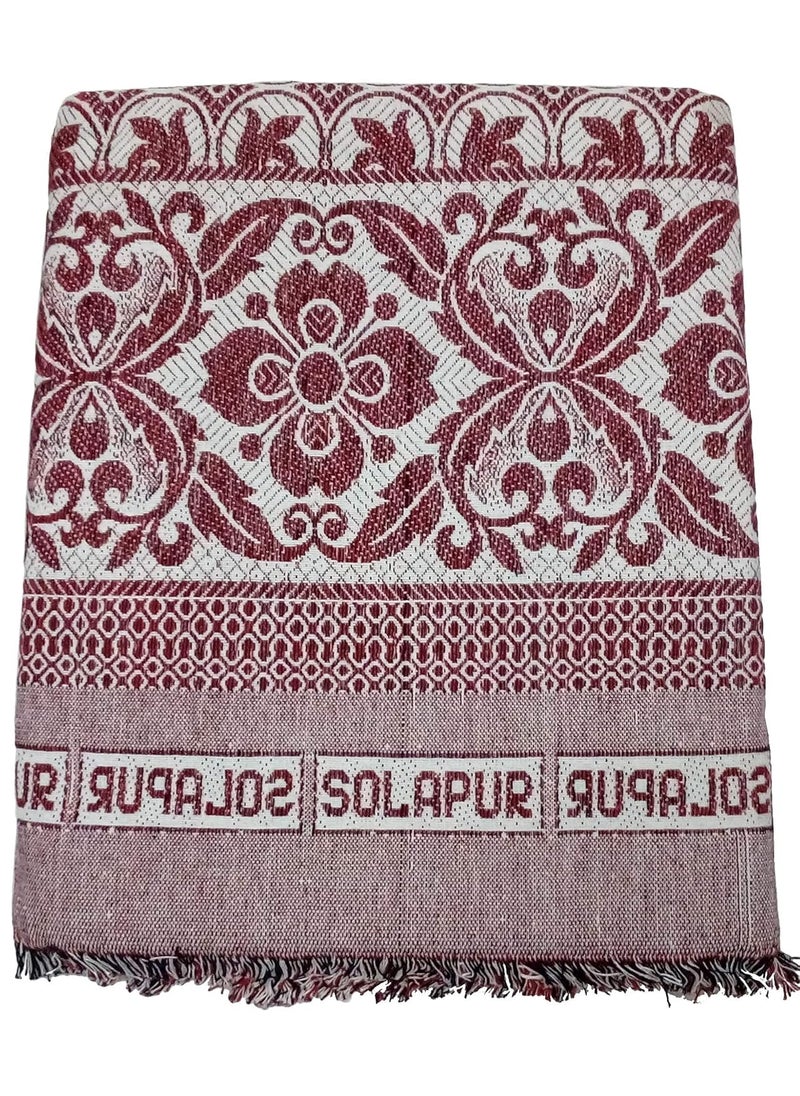 Theone Solapur Cotton Blanket 5 X 75 ft Multicolor