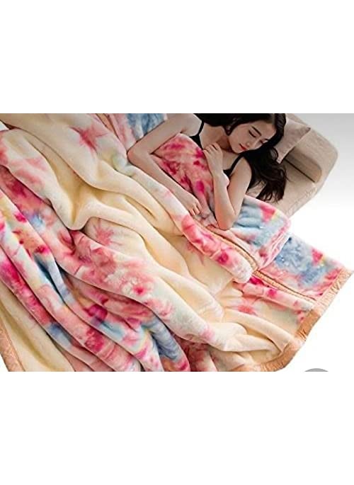 ELSTONE HOME Cloudy Kids Blanket Single Bed Double Ply Super Soft Fabric Mink For Heavy Winters With English Colors 50 X 85 Inches For Boys And Girls Pack Of 1 Multicolor