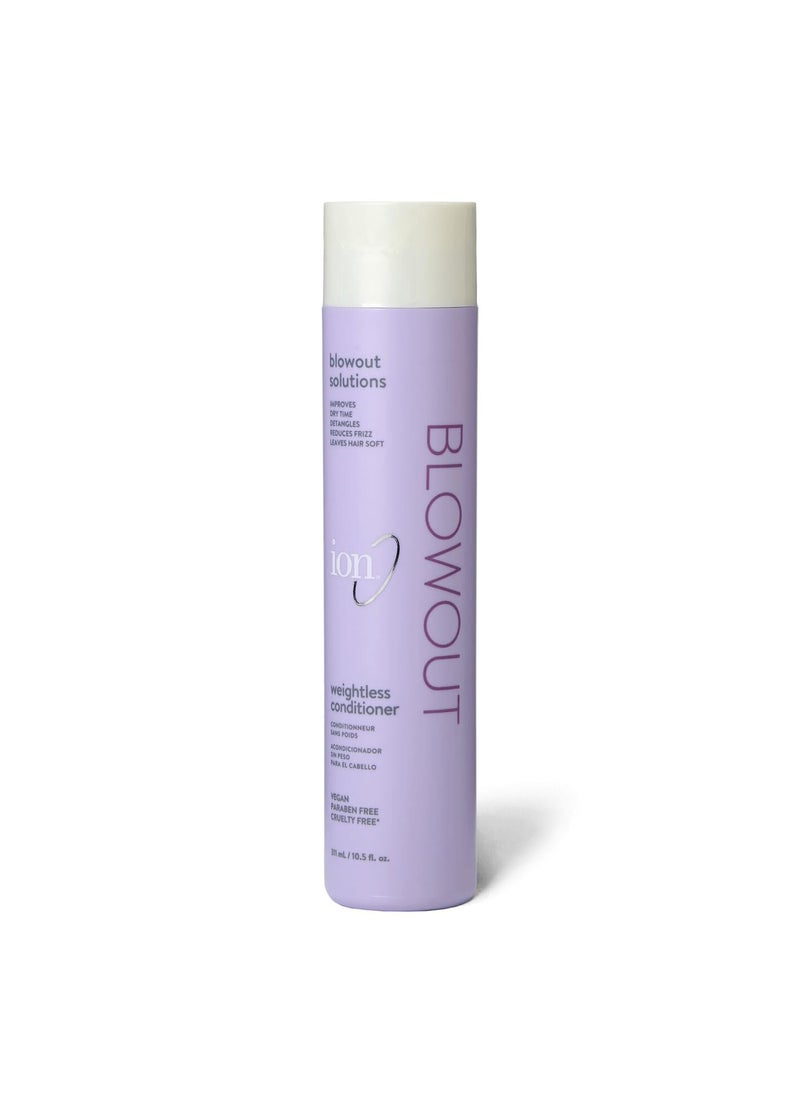 ion on Blowout Weightless Conditioner Reduces Frizz Improves Fullness of Hair