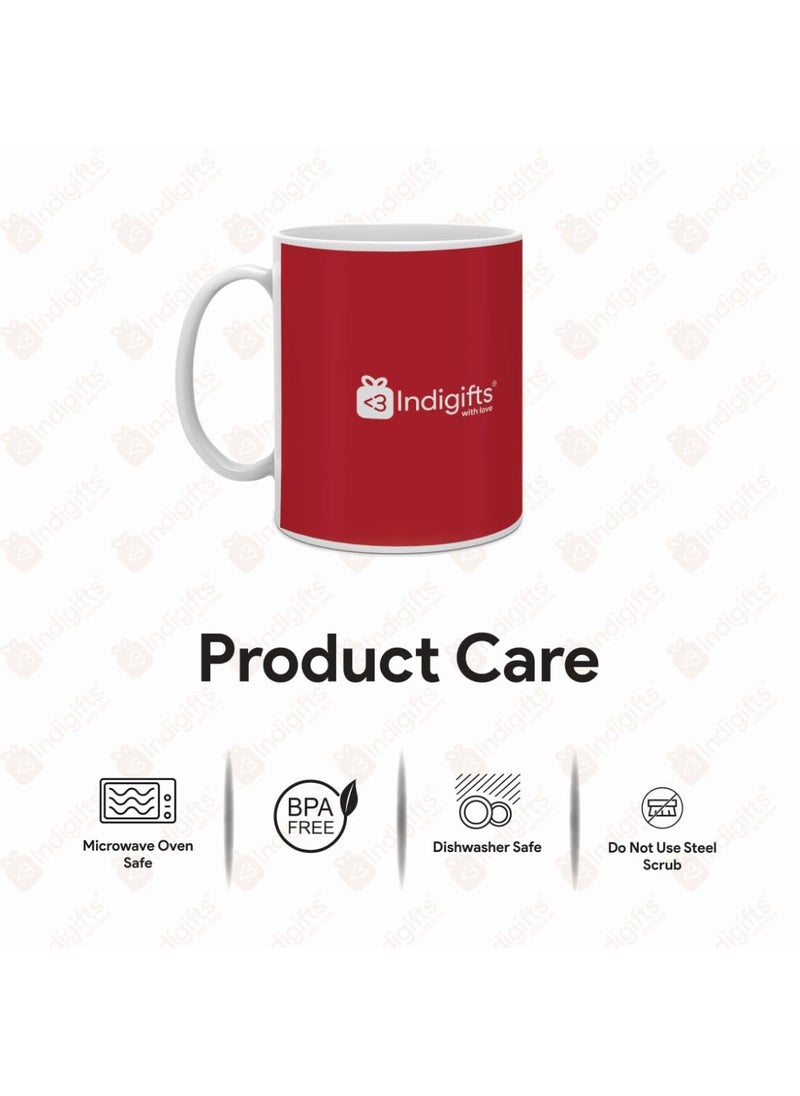 Indigifts Rakshabandhan Gifts for Brother Big Bro Quote Printed Coffee Mug 330 ml, Rudraksha Rakhi, Roli & Greeting Card - Raksha Bandhan Gifts, Best Rakhi Gift for Brother, Gift for Brother
