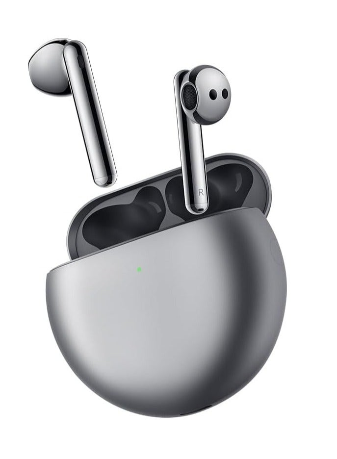 Freebuds 4E - Wireless Bluetooth Open-Fit Earphones With Hybrid Active Noise Cancellation Silver