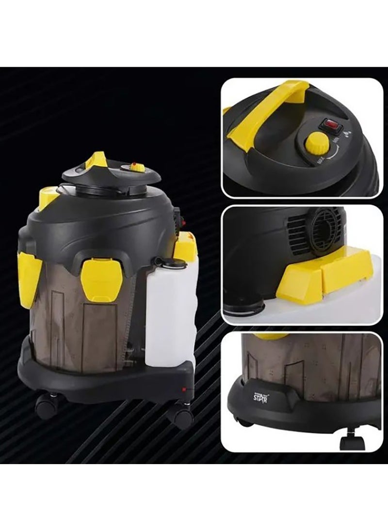 WINNING STAR ST-5036 Wet and Dry Vacuum Cleaner 1400W – 15L Capacity, 17kPa High Suction Power, HEPA Filter, Blower Function, Stepless Speed Control, for Home, Car, Garage & Commercial Use