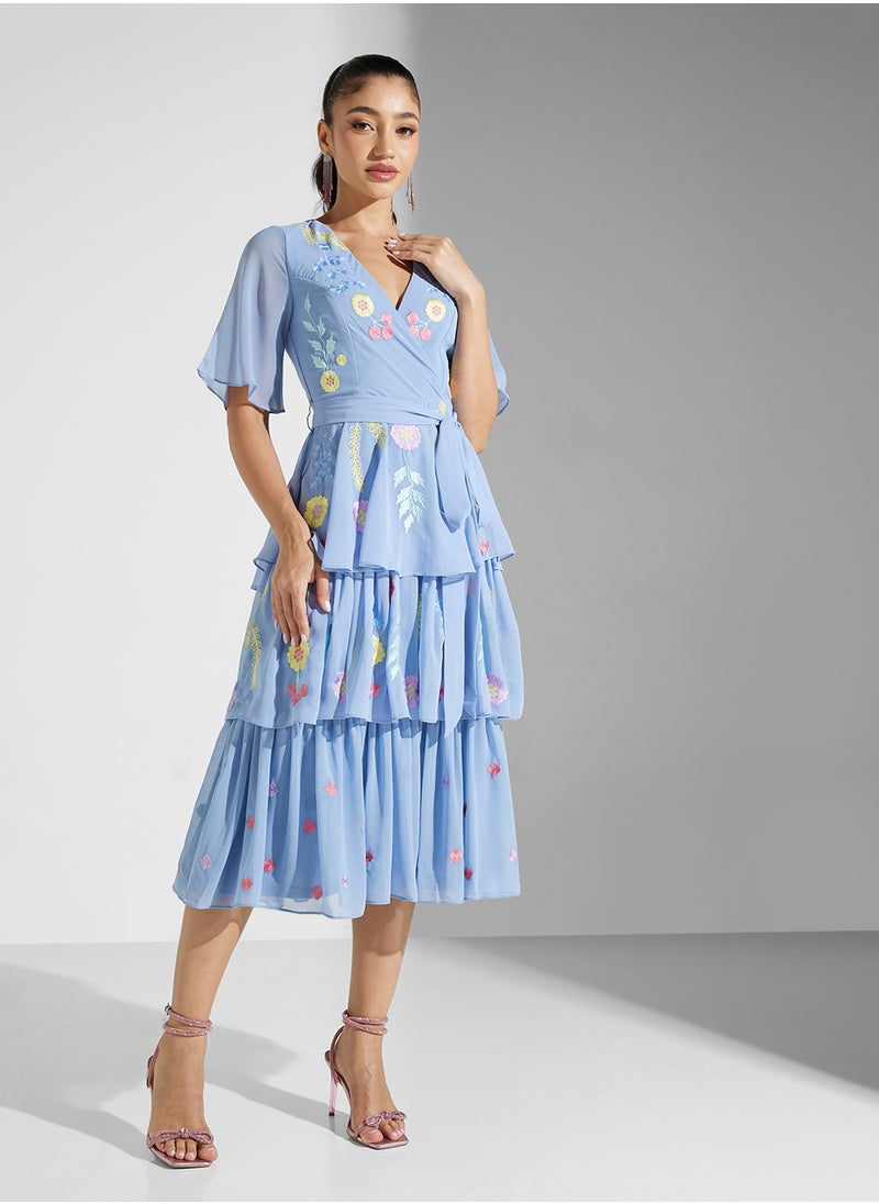 Floral Tiered Dress