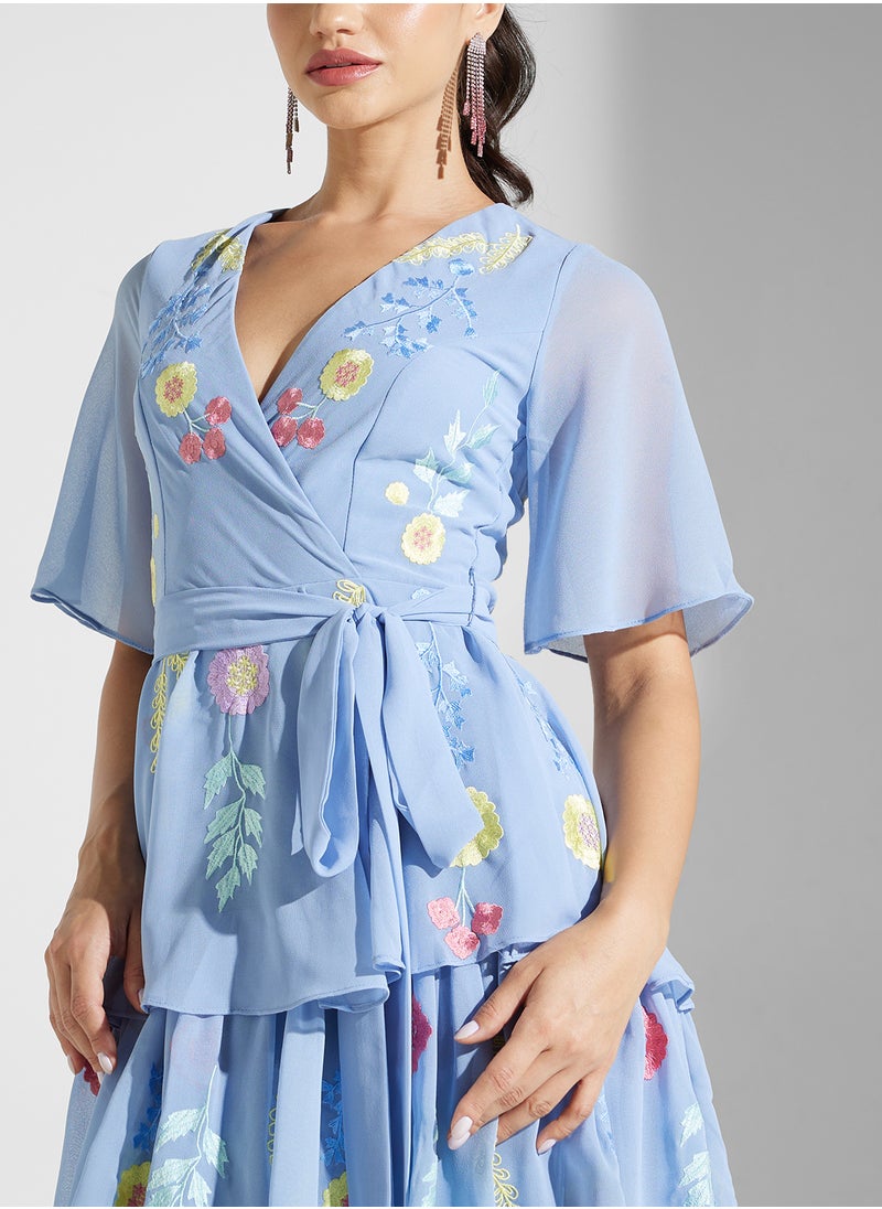 Floral Tiered Dress