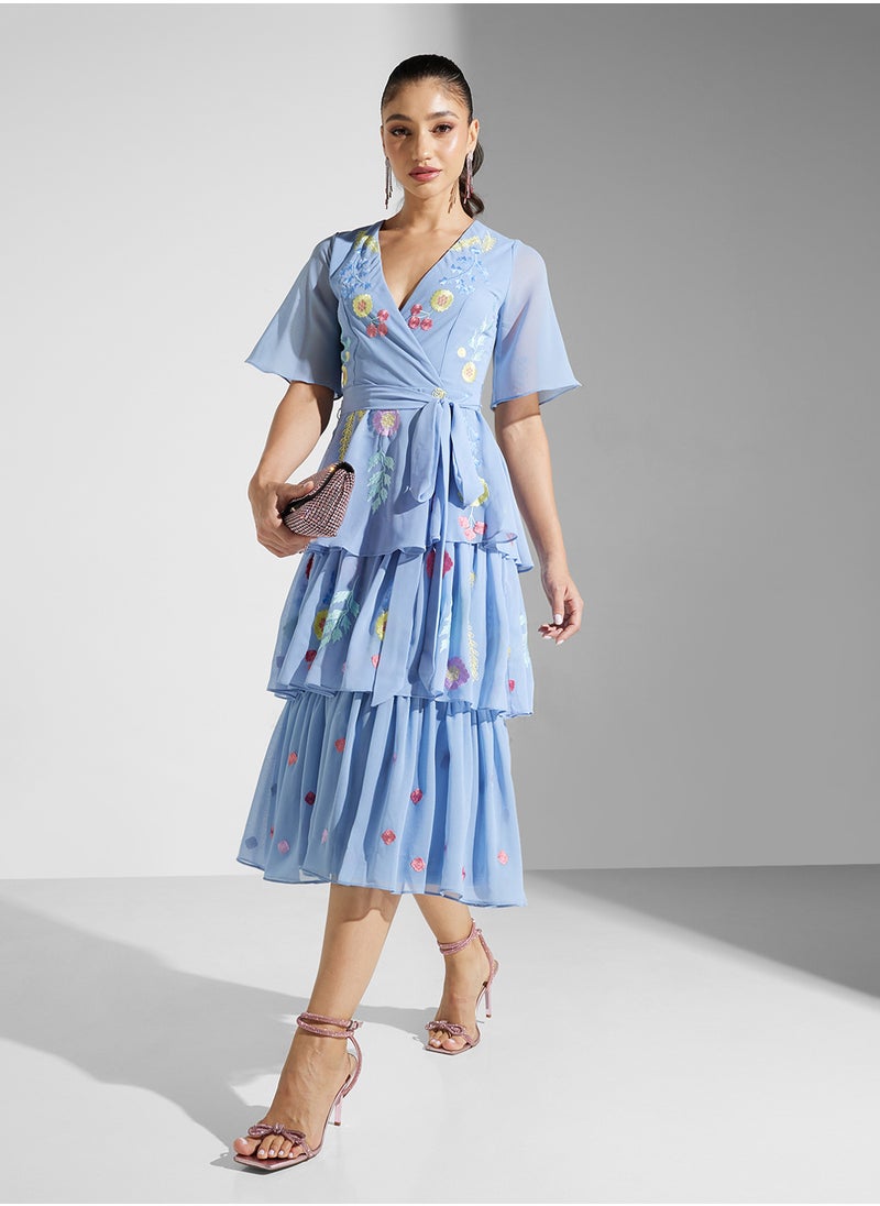 Floral Tiered Dress