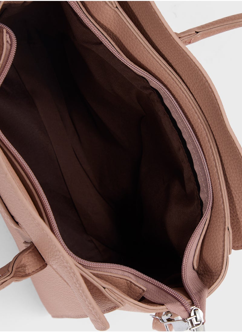 Tonal Detail Satchel