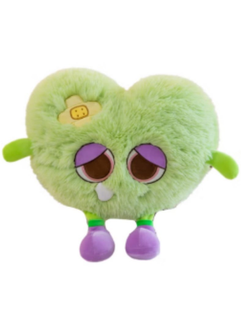 23 CM Cute Monsters Plush Toy Soft Stuffed Cartoon Doll For Girls And Boys All Ages Gift（Green）