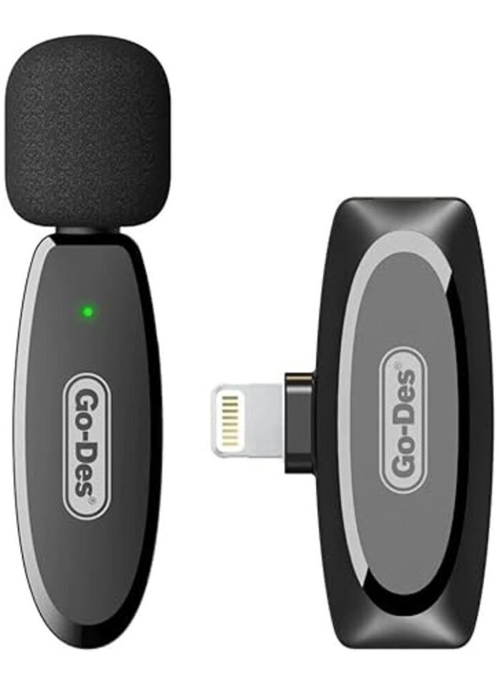 GD-WS301TC Wireless Digital Lapel Microphone – Plug-and-Play USB-C Lavalier Mic with Noise Cancellation, 2.4GHz Transmission, 20m Range, Rechargeable Battery, Ideal for Vlogging, Live Streaming, Interviews, and Online Classes​ Fast Click Online +4
