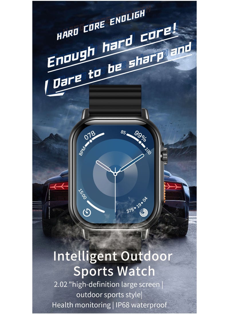 7 in 1 WS 85 ULTRA2 Smart watch set with, 7pair Straps, waterproof, Long battery life Health smart watch Silver